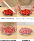Disposable Food Cover Plastic Shopper Bags- Pack of 100
