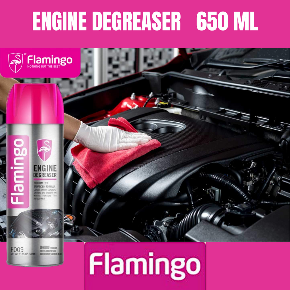 FLAMINGO Multi-Purpose Foam Leather & Engine Degreasering Cleaner