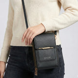 Premium PU Leather Crossbody Mobile Phone Bag with Card Slots