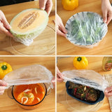 Disposable Food Cover Plastic Shopper Bags- Pack of 100
