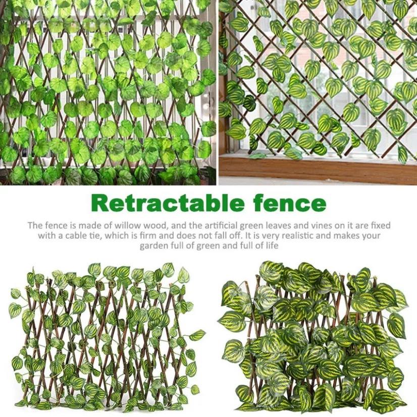 Leaf wooden terrace fence