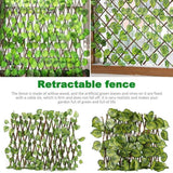 Leaf wooden terrace fence