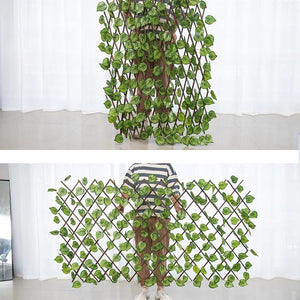 Leaf wooden terrace fence