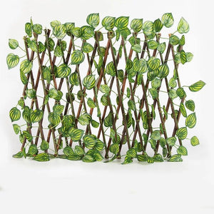 Leaf wooden terrace fence
