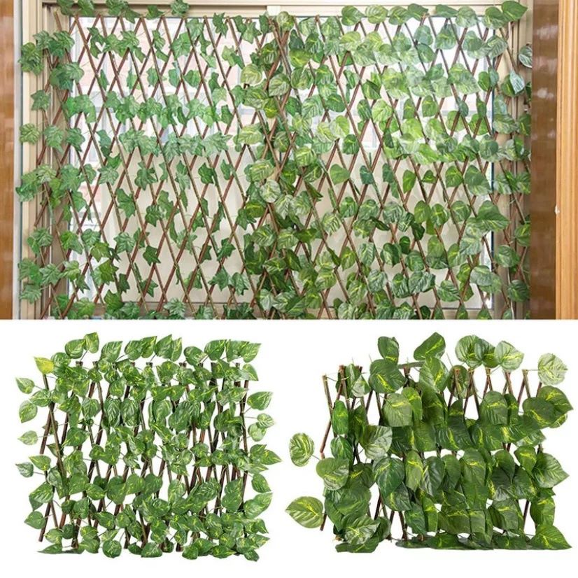 Leaf wooden terrace fence