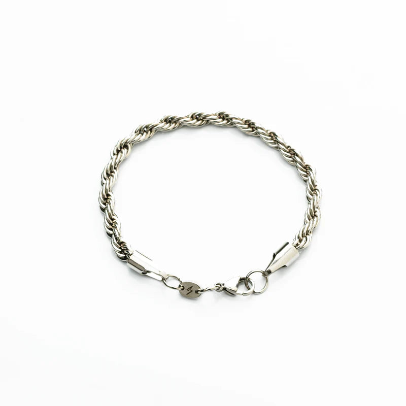 Rope Bracelet 5MM (Silver)