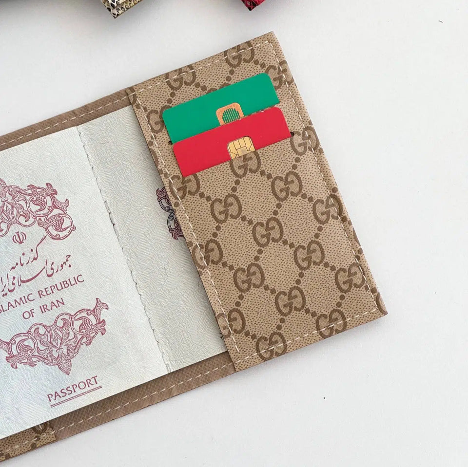 Premium Passport Cover with Metal Logo