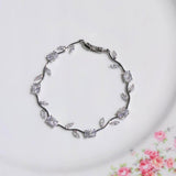 Silver Treasure Vine Necklace Multicolor Gemstone