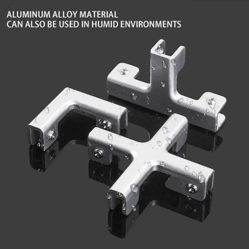 Aluminum Alloy Tile Glass Clamp Bracket Set  ( pack of 4 )