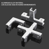 Aluminum Alloy Tile Glass Clamp Bracket Set  ( pack of 4 )