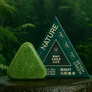 Nature Triangle Shampoo Bar | Plant-Based Herbal Hair Growth Soap