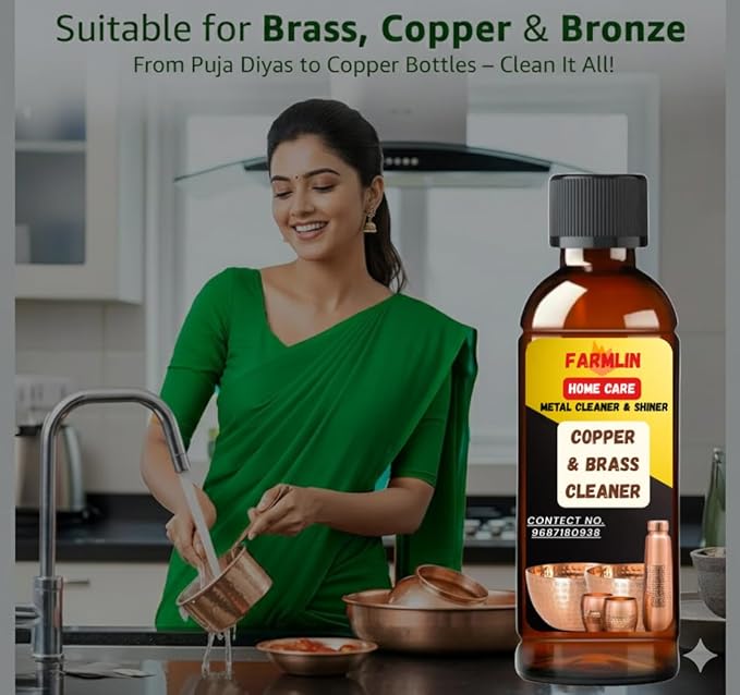 Alkali Shining liquid for Brass, Copper and Aluminum Kitchen Cleaner