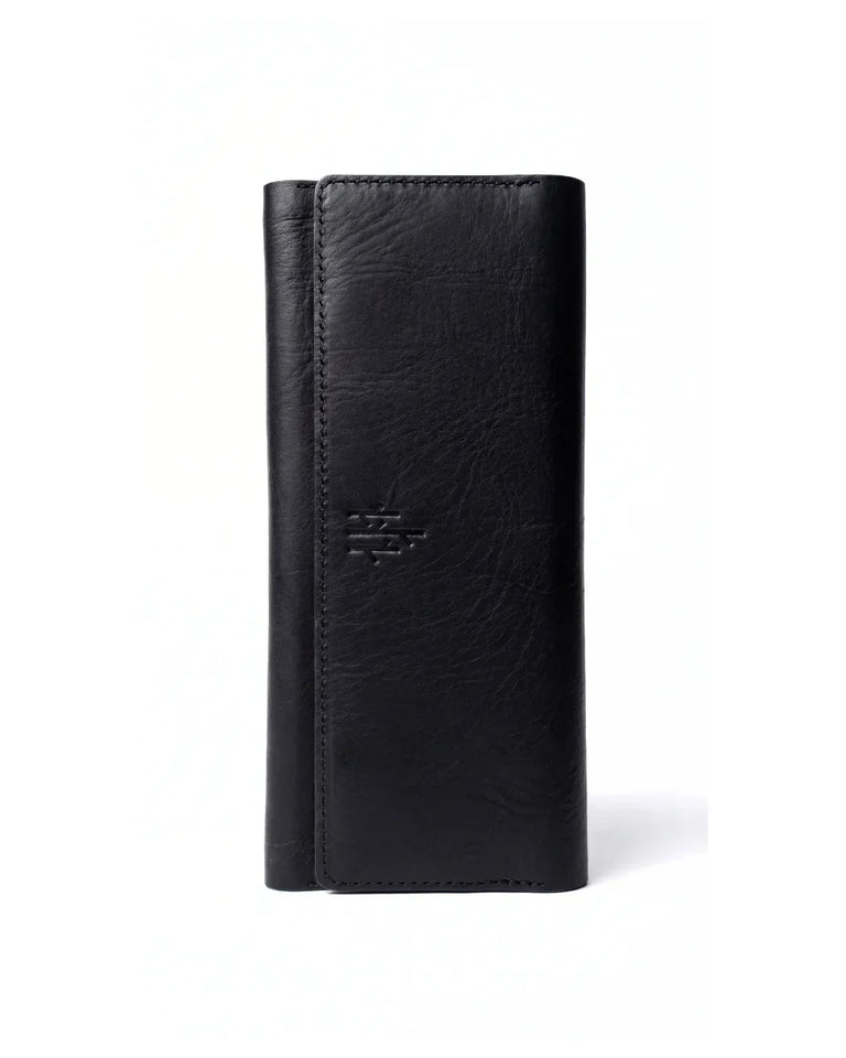 Handmade leather phone wallet