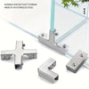 Aluminum Alloy Tile Glass Clamp Bracket Set  ( pack of 4 )