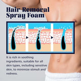 NNQ Hair Removal Spray for Sensitive Skin, Gentle Depilatory Foam for Women & Men