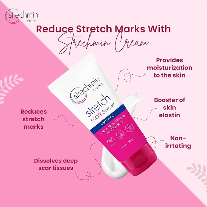 Strechmin Stretch Mark Cream for Women with Vitamin E