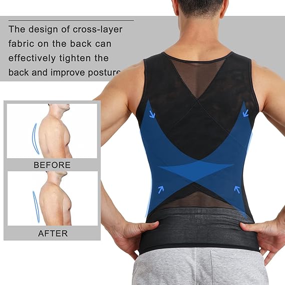 Junlan Men's Slimming Compression Tank Top