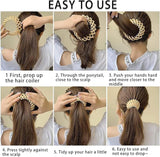 Lazy Bird's Nest Plate Hairpin- Pack of 2