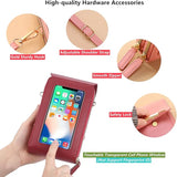 Premium PU Leather Crossbody Mobile Phone Bag with Card Slots