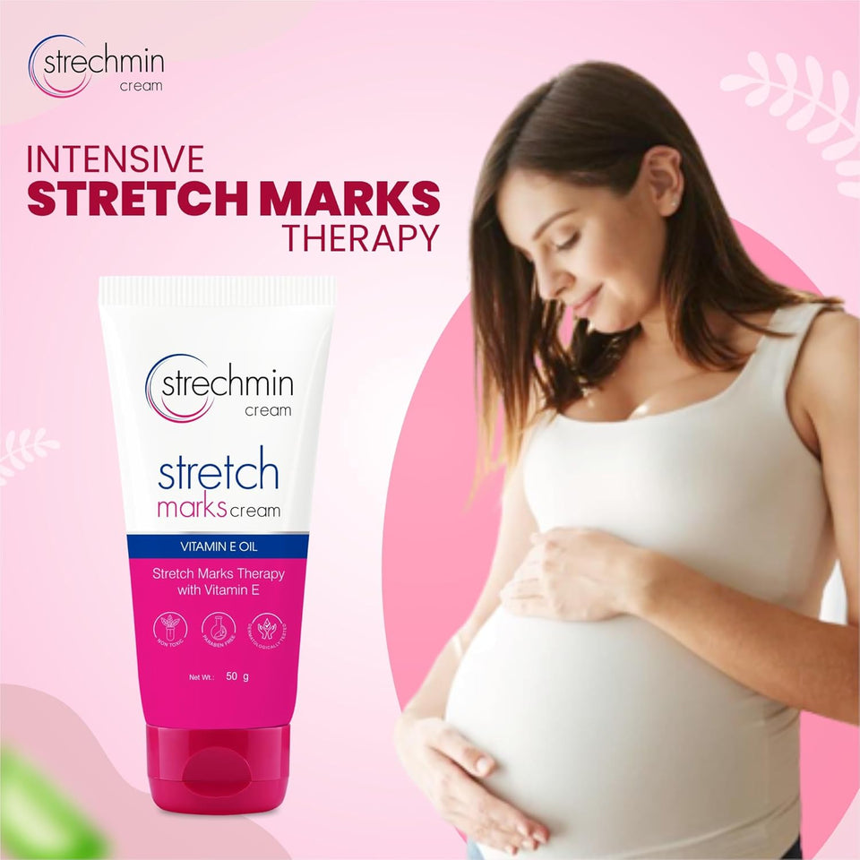 Strechmin Stretch Mark Cream for Women with Vitamin E