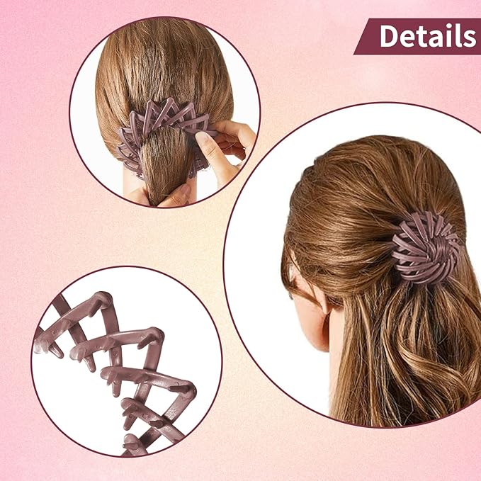 Lazy Bird's Nest Plate Hairpin- Pack of 2
