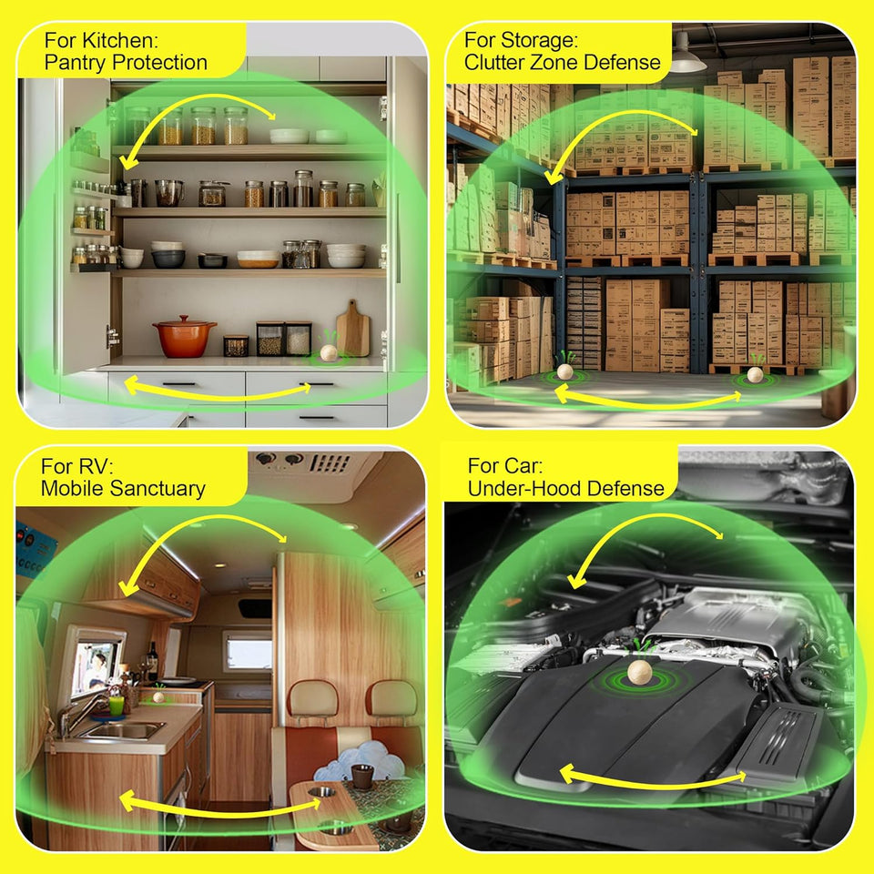 Rodent & Mice Repellent Balls for Longer Lasting Scent- Pack of 10