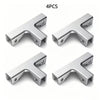 Aluminum Alloy Tile Glass Clamp Bracket Set  ( pack of 4 )