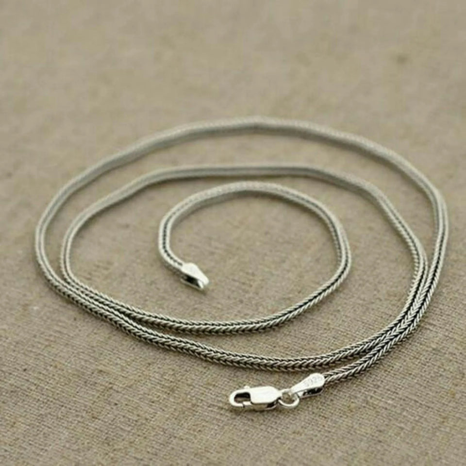 Sterling Silver Foxtail Chain