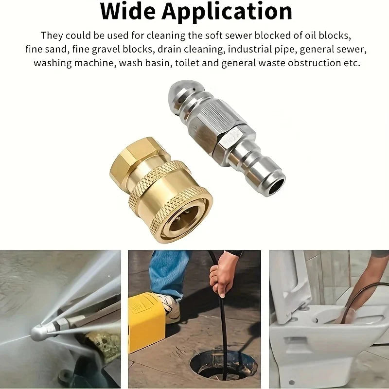 Pressure Washer Sewer Jet Nozzle