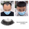 Men’s frontal stick-on hairline with natural human hair (Brand – Anemone)