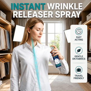 Instant Wrinkle Release – No Iron, Travel-Ready, Static-Free & Fresh