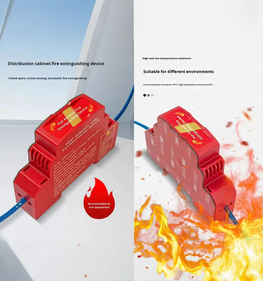Heat Activated Aerosol Fire Suppression DIN Rail Mount