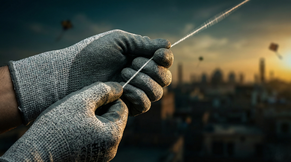 Anti-Cut Safety Gloves for Basant ( Shauq Pura, Haath Mehfooz )