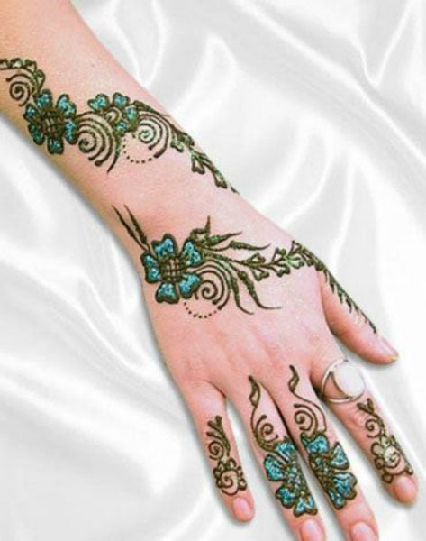 Glitter Mendhi Henna Cone