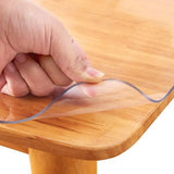 Clear Table Cover 1 mm PVC Tablecloth Waterproof Soft Glass 5x5 Feet