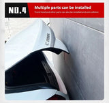 Durable Auto Universal Car Door Edge Black- 4 doors complete set