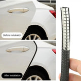 Durable Auto Universal Car Door Edge Black- 4 doors complete set