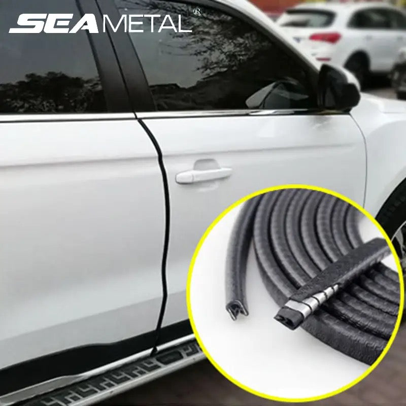 Durable Auto Universal Car Door Edge Black- 4 doors complete set