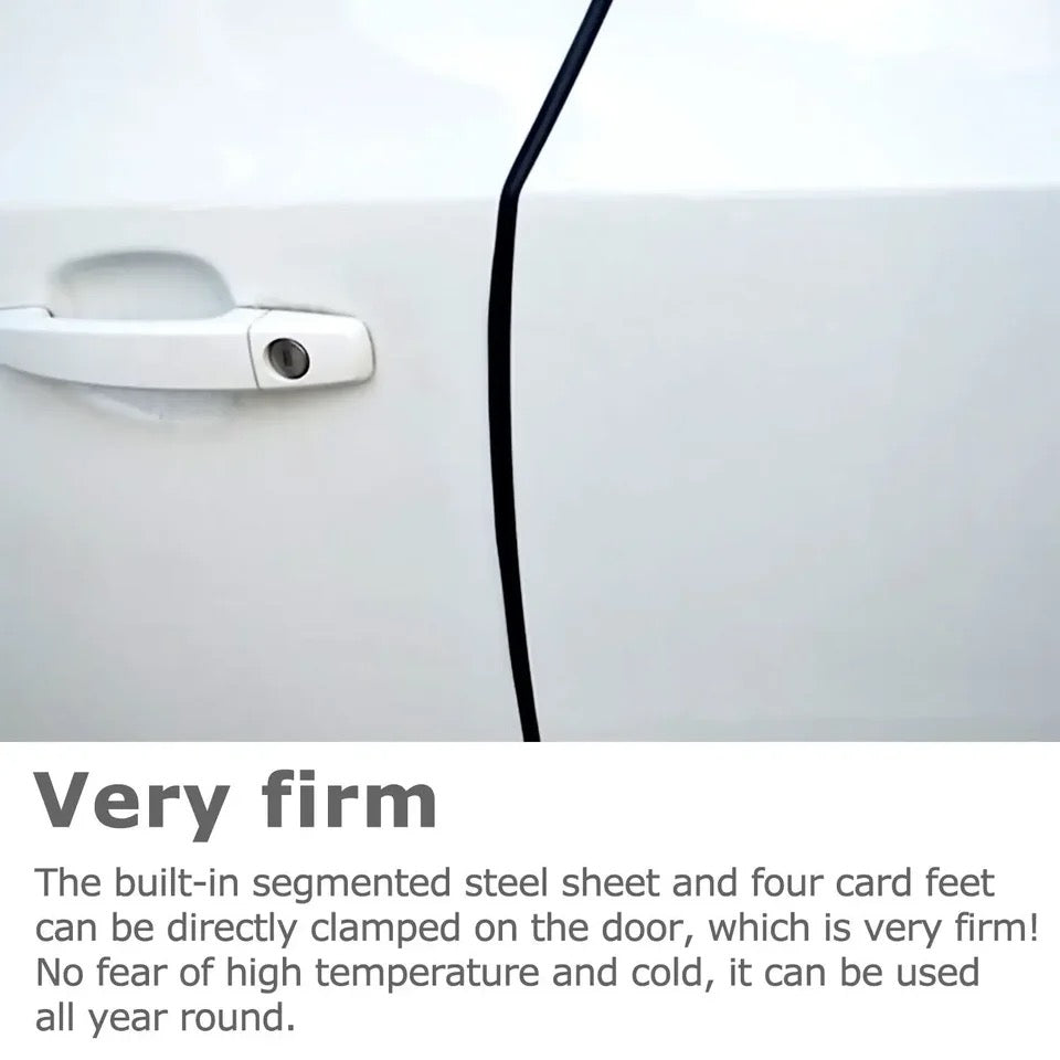 Durable Auto Universal Car Door Edge Black- 4 doors complete set