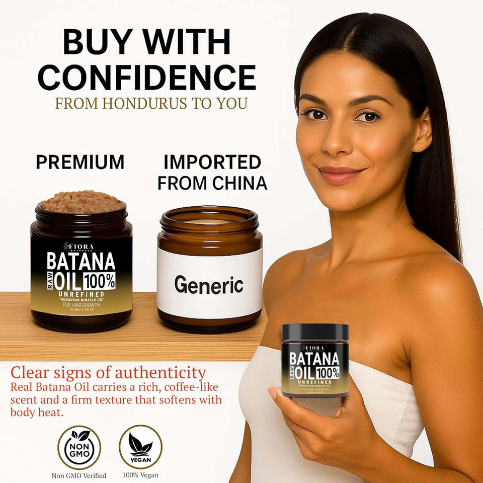 Raw Batana Oil 100% Pure from Honduras - for Hair Growth
