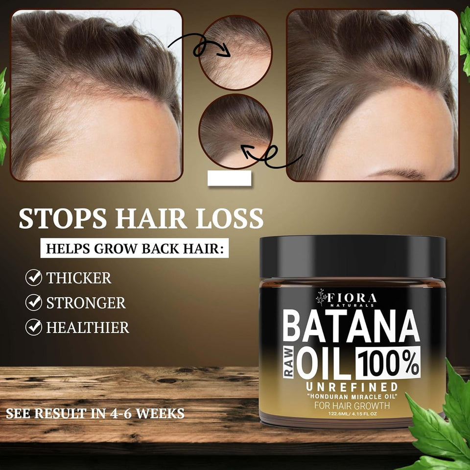 Raw Batana Oil 100% Pure from Honduras - for Hair Growth