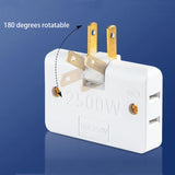 3 In 1 Rotating Wall Socket- Pack of 2