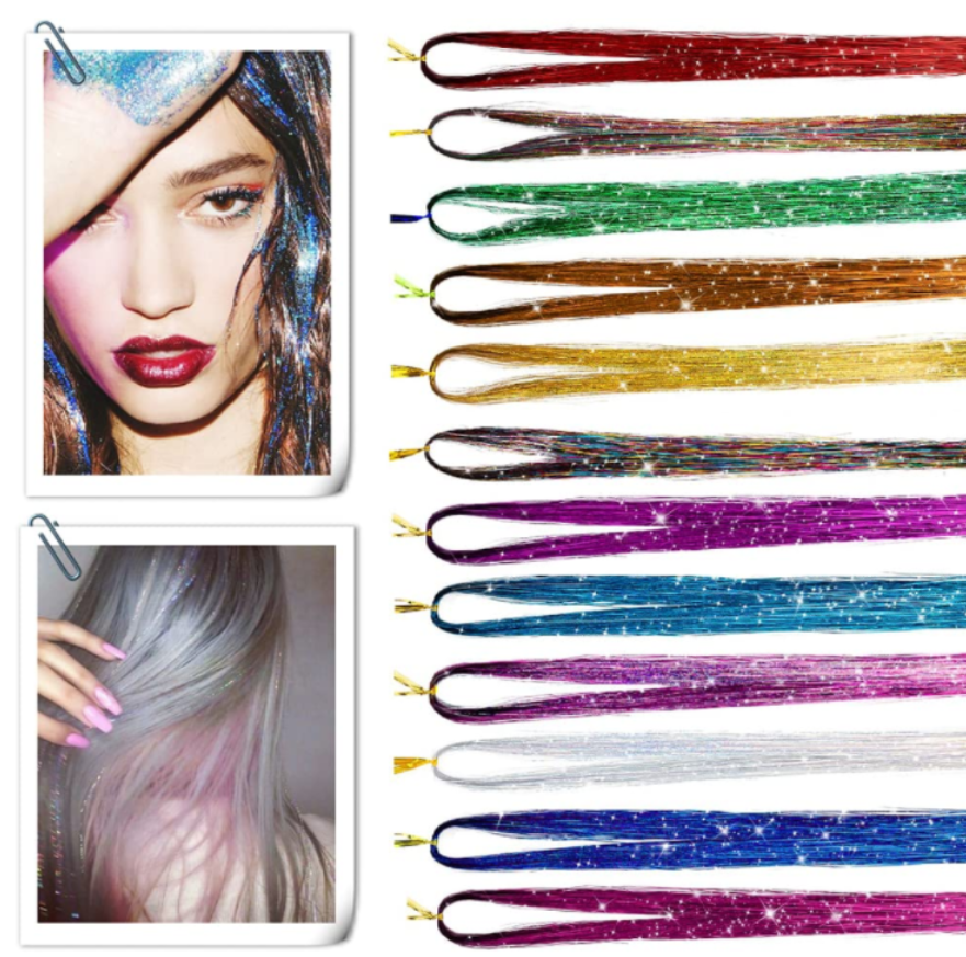 Colorful Hair Glitter Tinsel Kit
