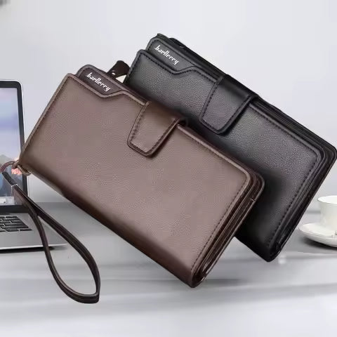 Weixier Long Round Zipper Wallet for Men & Women