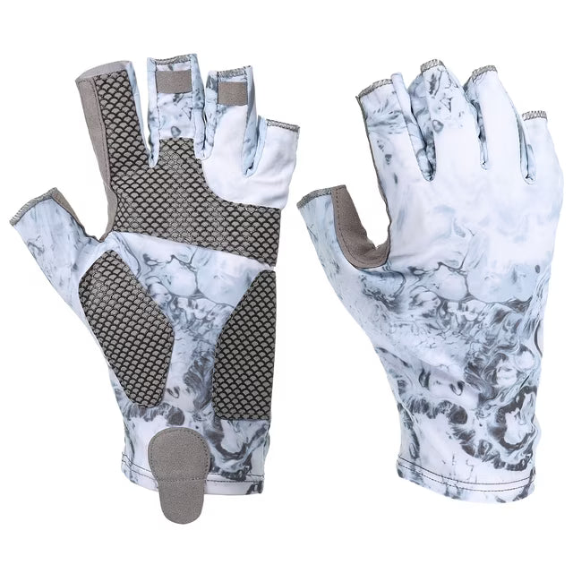 Uxcell Breathable Fingerless Fishing Gloves