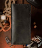 long wallet in sturdy leather