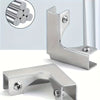 Aluminum Alloy Tile Glass Clamp Bracket Set  ( pack of 4 )