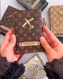 Premium Passport Cover with Metal Logo