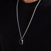 Black Square Stone Pendant