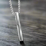 Twisted Vertical Bar Pendant